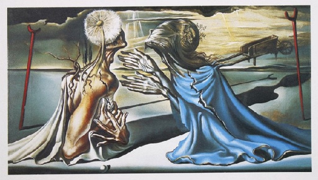 Salvador Dali(1904)Kl Lithografie"Tristan and Isolde"Ges Gen, Antiek en Kunst, Ophalen of Verzenden