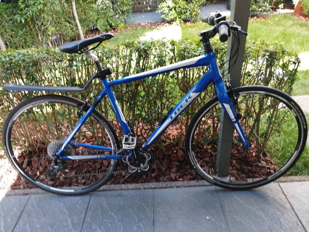 Trek fx 7.5  fitnessbike carbon voorvork., 49 tot 53 cm, Zo goed als nieuw, Meer dan 20 versnellingen, Ophalen