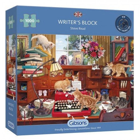 Gibsons - Writer’s Block- 1000 stukjes, Ophalen of Verzenden, 500 t/m 1500 stukjes, Nieuw, Legpuzzel