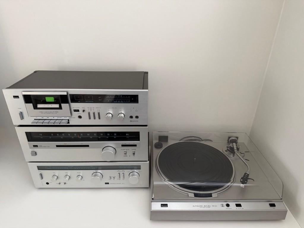 Sansui hifi set A-5 T-60 D-95M FR-D3 direct drive, Tuner of Radio, Losse componenten, Zo goed als nieuw, Ophalen