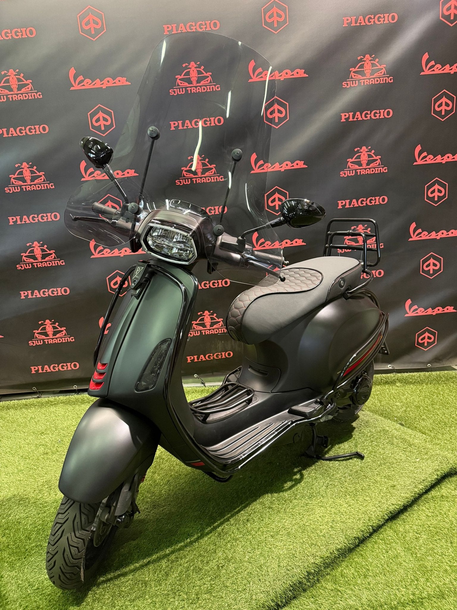 Vespa Sprint 2021 Brom! Mat Zwart / RS Zadel / Garantie!, -, Maximaal 45 km/u, -, Ophalen of Verzenden