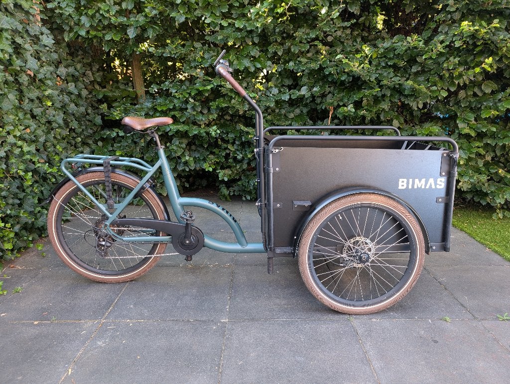 Bimas Bakfiets, 4 kinderen of meer, Gebruikt, Elektrisch, Schijfrem