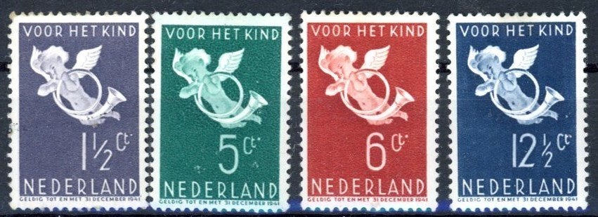 Kinderzegels 1936, NVPH 289-292, ongebruikt, Ophalen of Verzenden, T/m 1940, Postfris