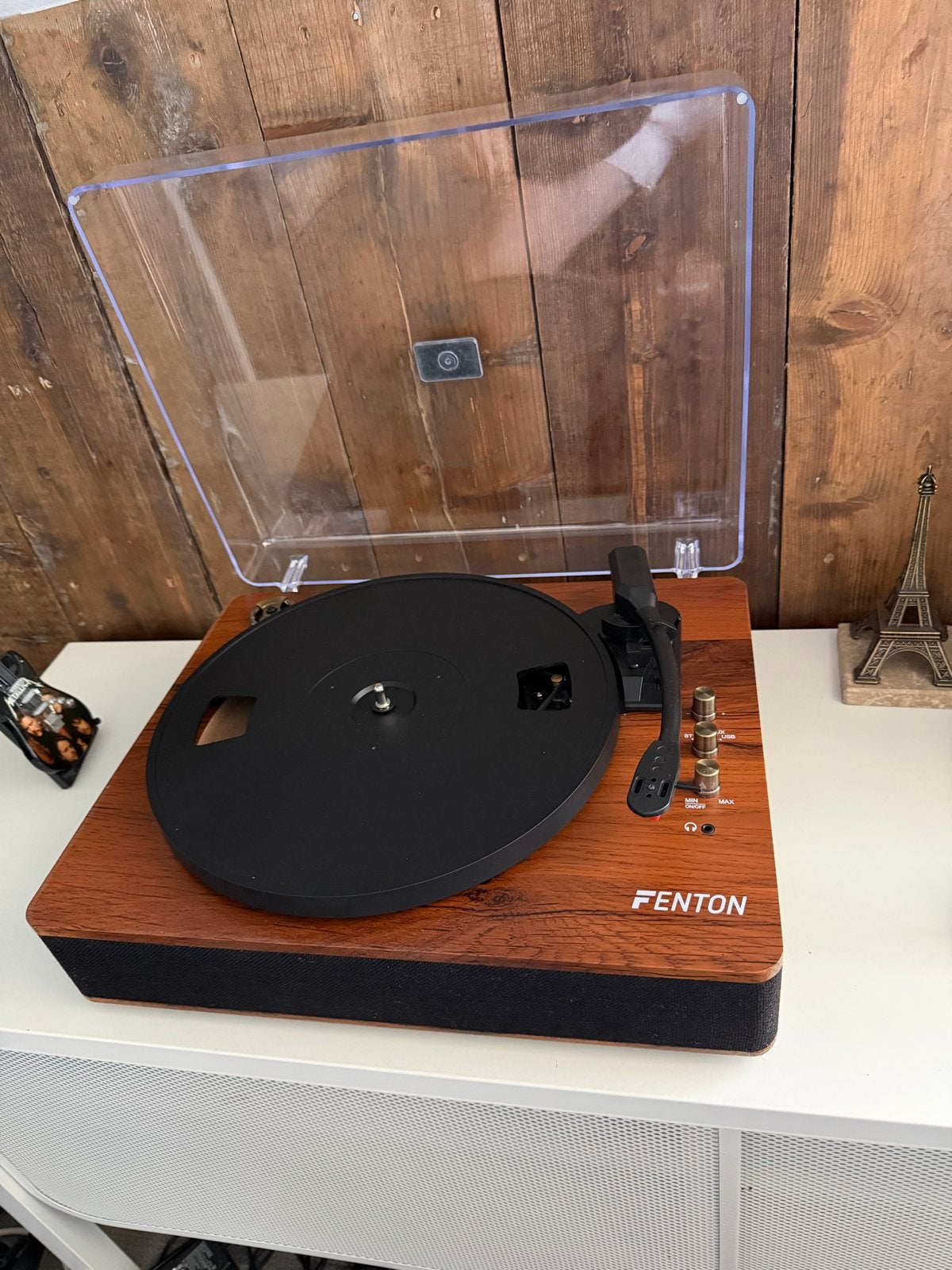 Fenton platenspeler met ingebouwde speakers en USB