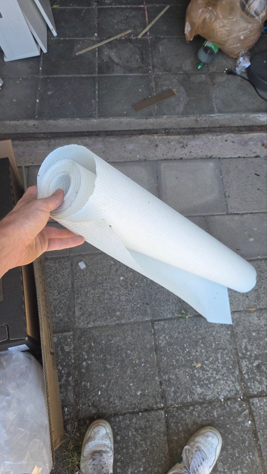 Rol glasvezelbehang Gratis, Ophalen, Pvc, 6 meter of meer, Overige typen