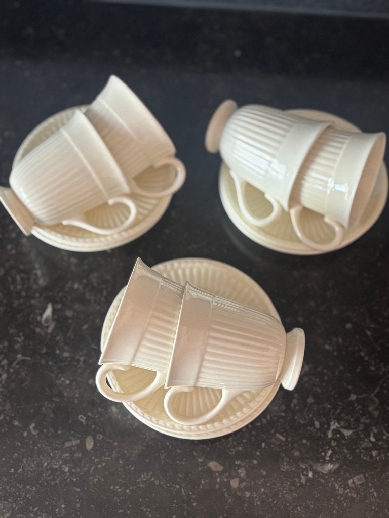 NIEUW WEDGWOOD EDME KOP en SCHOTEL (6x), Huis en Inrichting, Keuken | Servies, Nieuw, Ophalen of Verzenden, Wedgwood, Kop(pen) en/of Schotel(s)