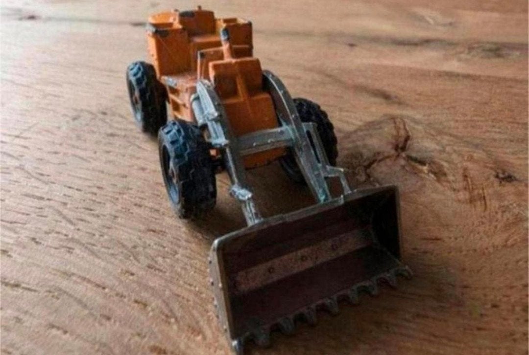 Majorette Tracto-Pelle shovel nr. 248 – Made in France, Ophalen of Verzenden, Gebruikt, Overige typen