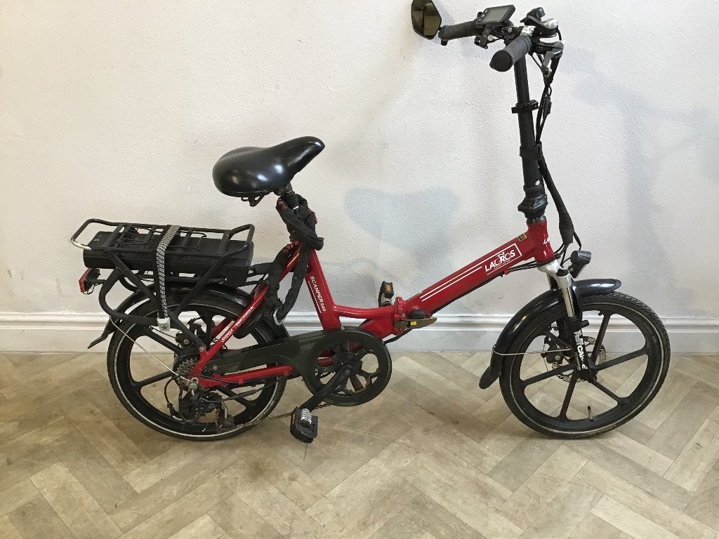 Lacros Scamper S400 elektrische vouwfiets, Ophalen, Gebruikt, 16 tot 18 inch, Versnellingen