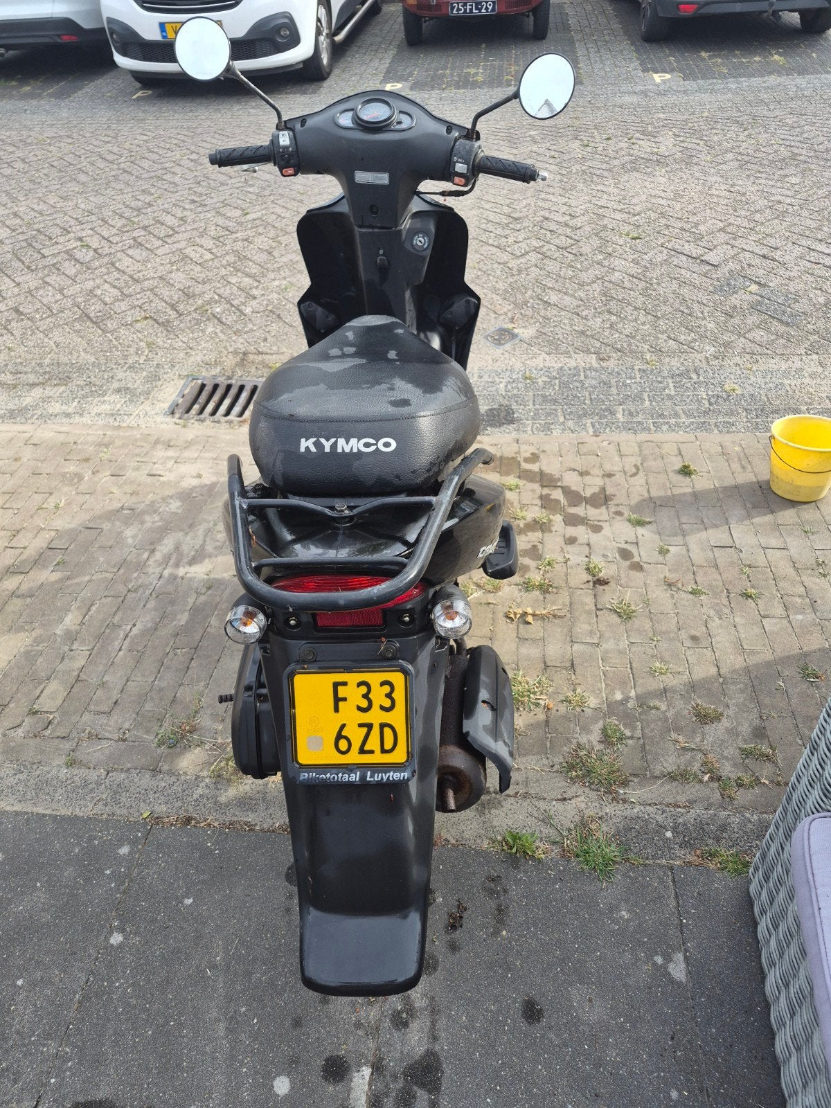 Kymco Super 8 Scooter - Zwart, Goed Onderhouden, Ophalen, Gebruikt, Maximaal 45 km/u, Benzine