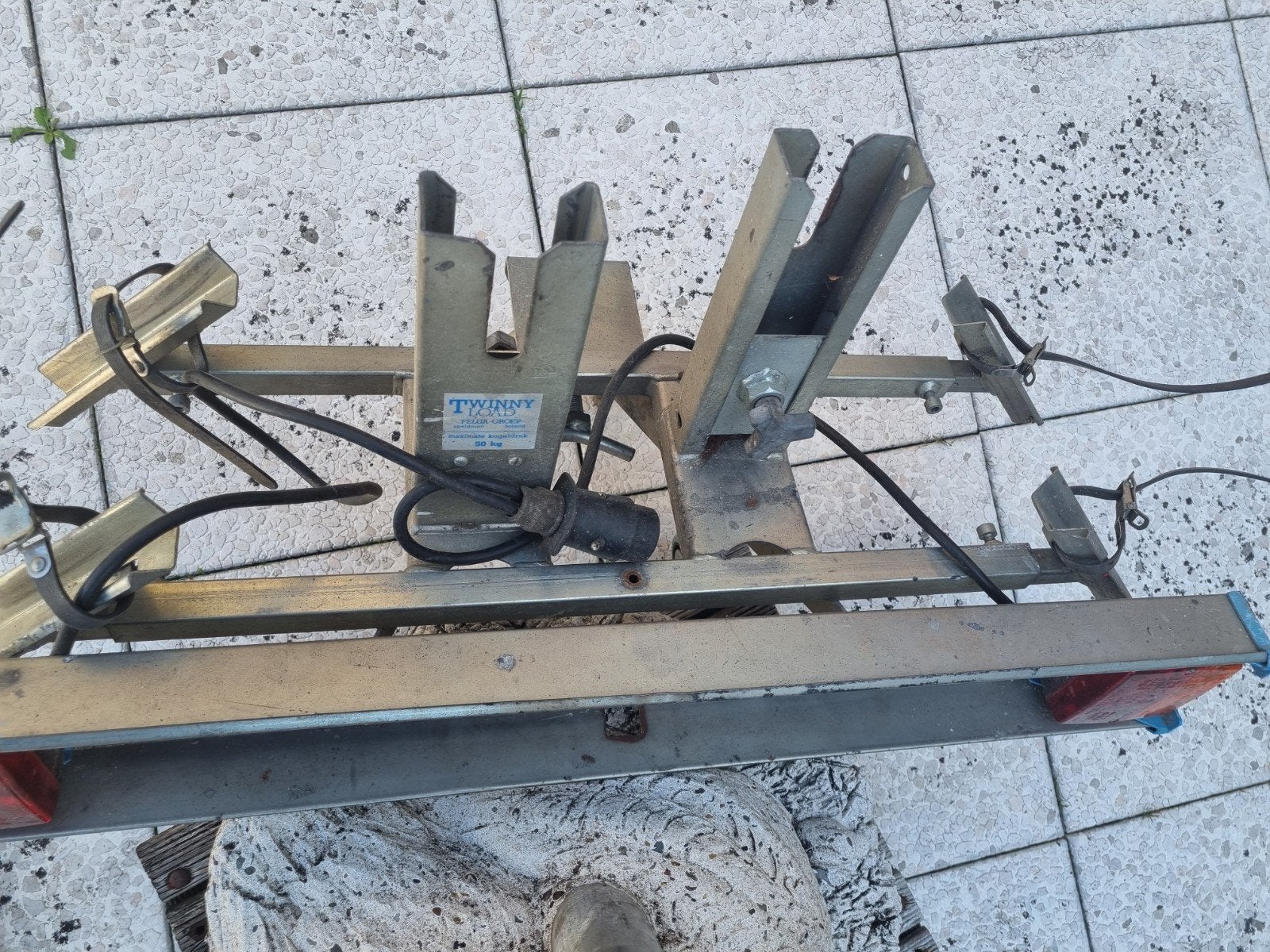 Twinny Load trekhaak fietsendrager met verlichting, Auto diversen, Fietsendragers, Ophalen, 2 fietsen, Gebruikt, Trekhaakdrager