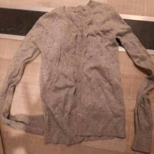 158 grijs vestje met glitter, Verzenden, Zo goed als nieuw, Meisje, Trui of Vest