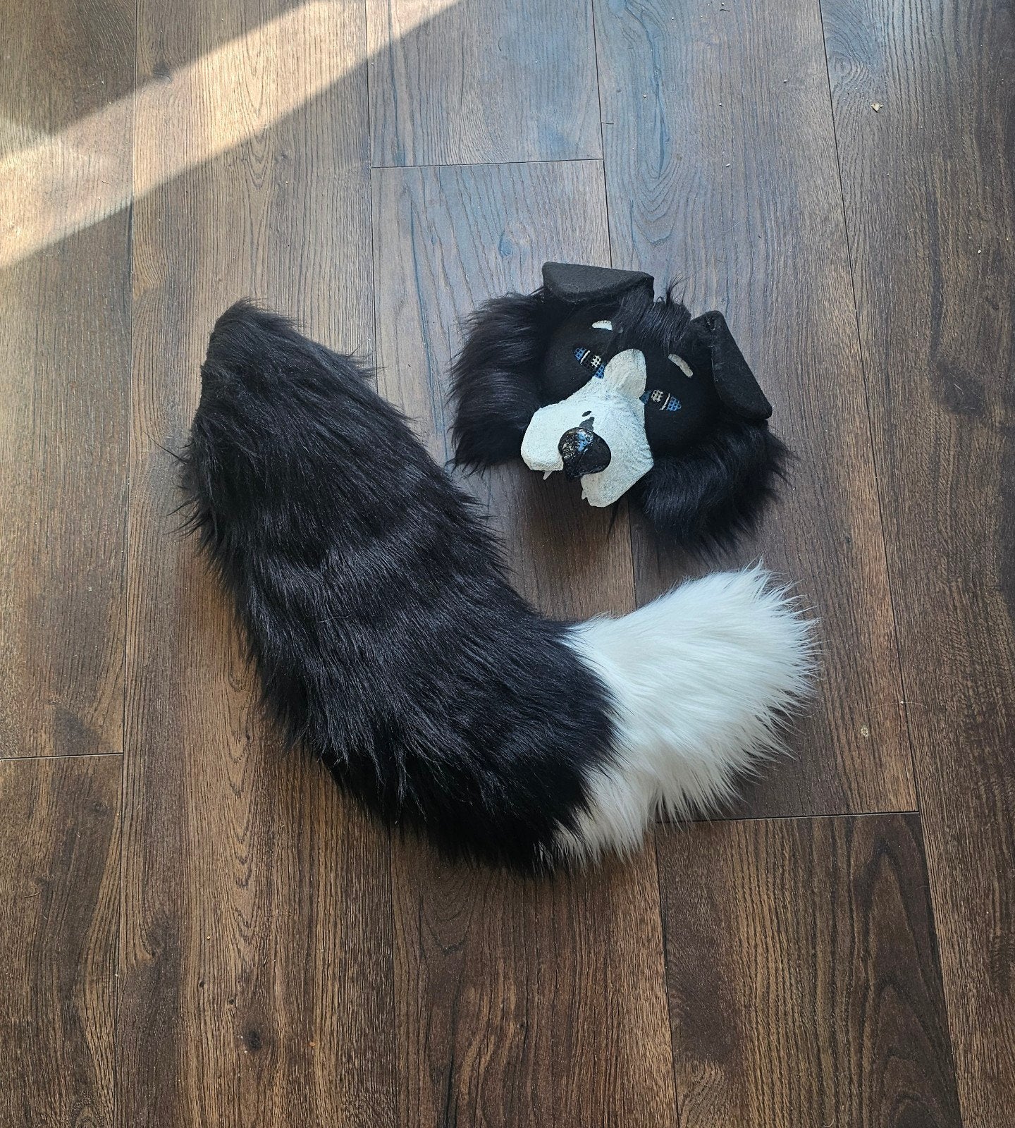 border collie mask and tail, Ophalen of Verzenden, Zo goed als nieuw, Bovenkleding