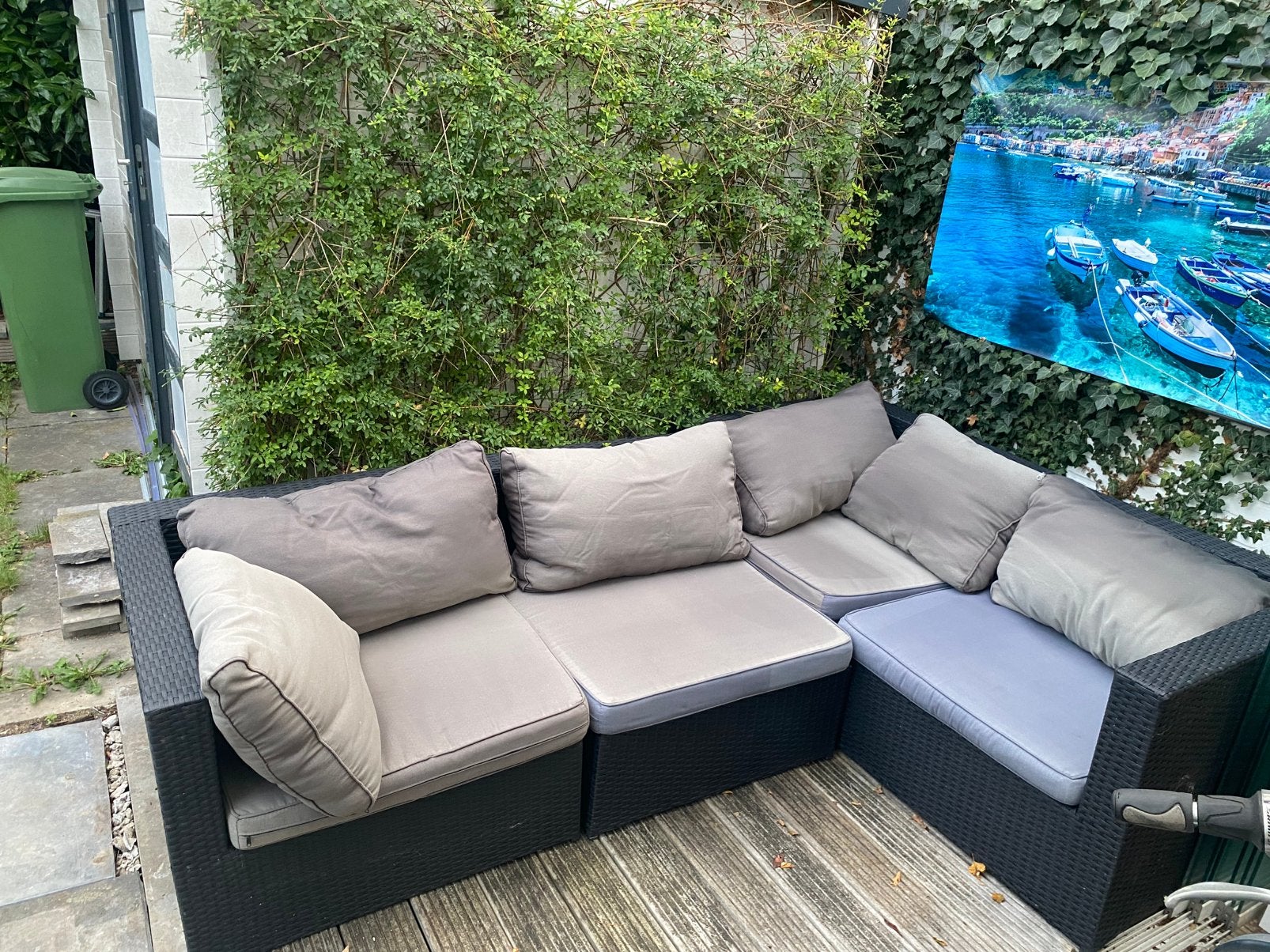 Grote louncheset tuin 7 delen 235cm x 235cm, Tuin en Terras, Ophalen of Verzenden, Gebruikt