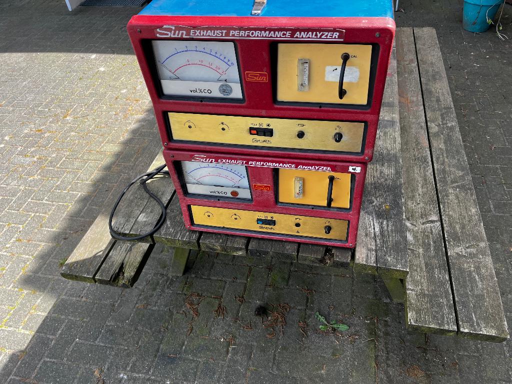 2x Sun exhaust performance analyseren/  CO tester. Vintage, Auto diversen, Autogereedschap, Gebruikt, Ophalen