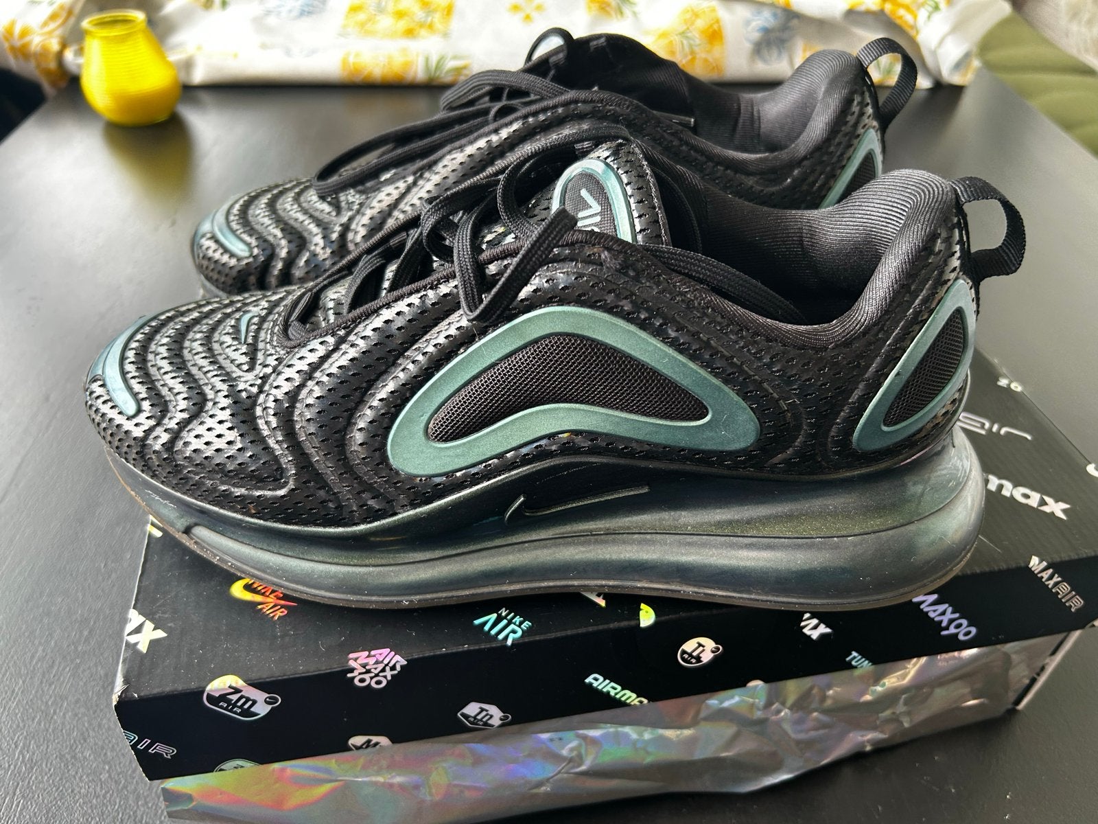 Nike Air Max 720 Zwart/Metallic Zilver - Maat 43, Kleding | Heren, Schoenen, Zwart, Ophalen of Verzenden, Sneakers of Gympen, Gedragen