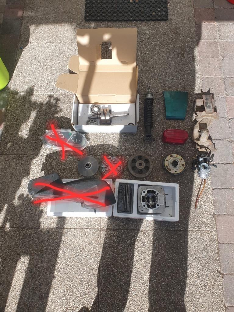 Onderdelen Piaggio Skipper 125cc - Gebruikt, Fietsen en Brommers, Brommeronderdelen | Scooters, Ophalen of Verzenden, Gebruikt