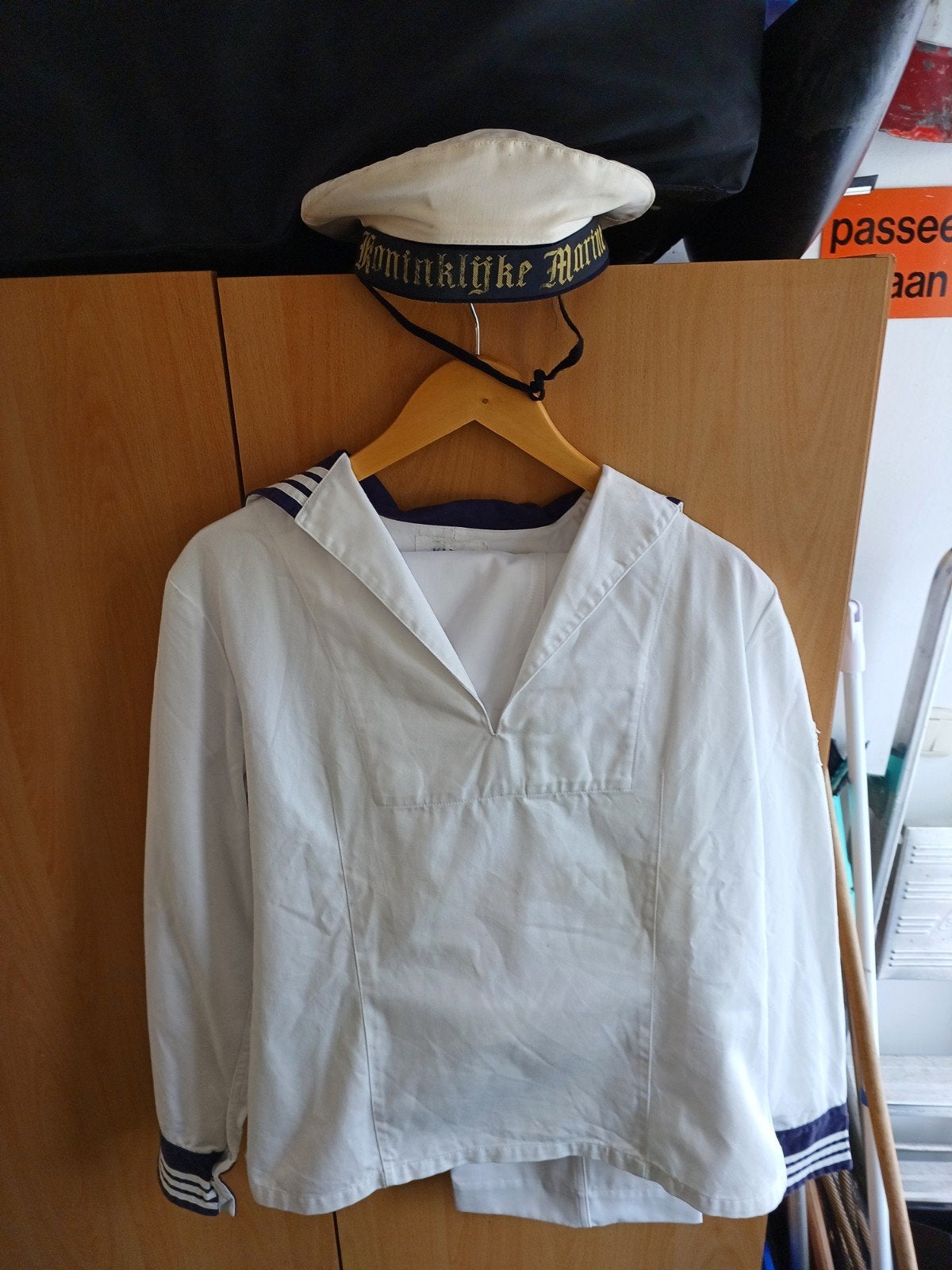 origineel matrozen uniform Koninklijke Marine, Ophalen of Verzenden, Marine, Nederland, Kleding of Schoenen