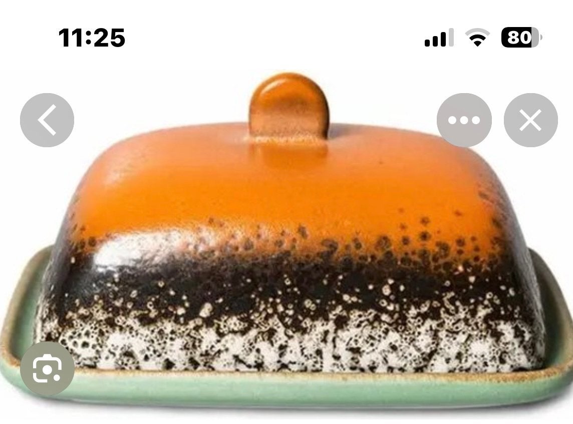 Gezocht oranje botervloot hk living, Overige merken, Keramiek, Overige typen, Ophalen of Verzenden