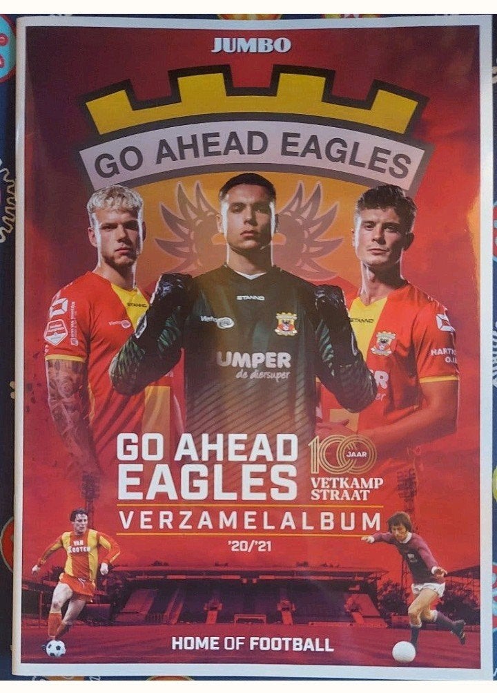 compleet  voetbalplaatjes boek ga Eagles, Ophalen of Verzenden, Gebruikt, Overige sporten, Poster, Plaatje of Sticker