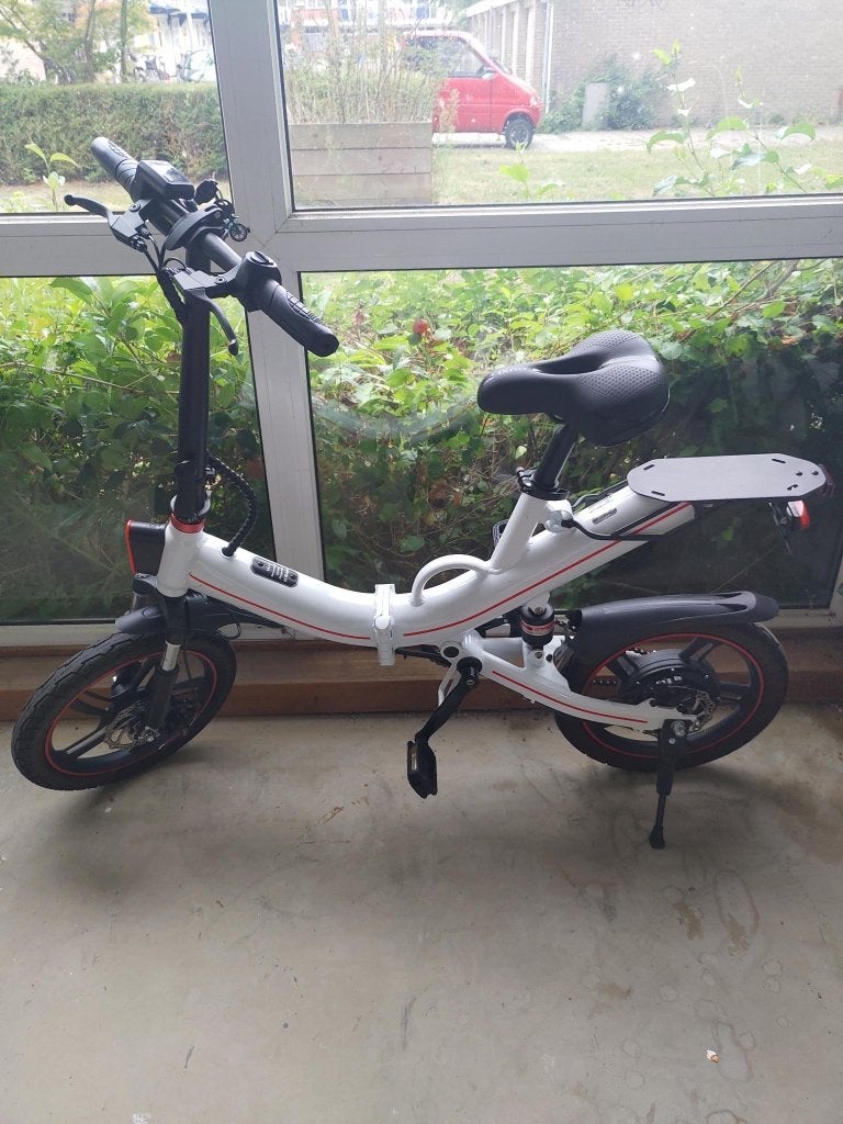 Ouxi V5 zgn electr.vouwfiets, 14 tot 16 inch, Versnellingen, Zo goed als nieuw, Totaal opvouwbaar