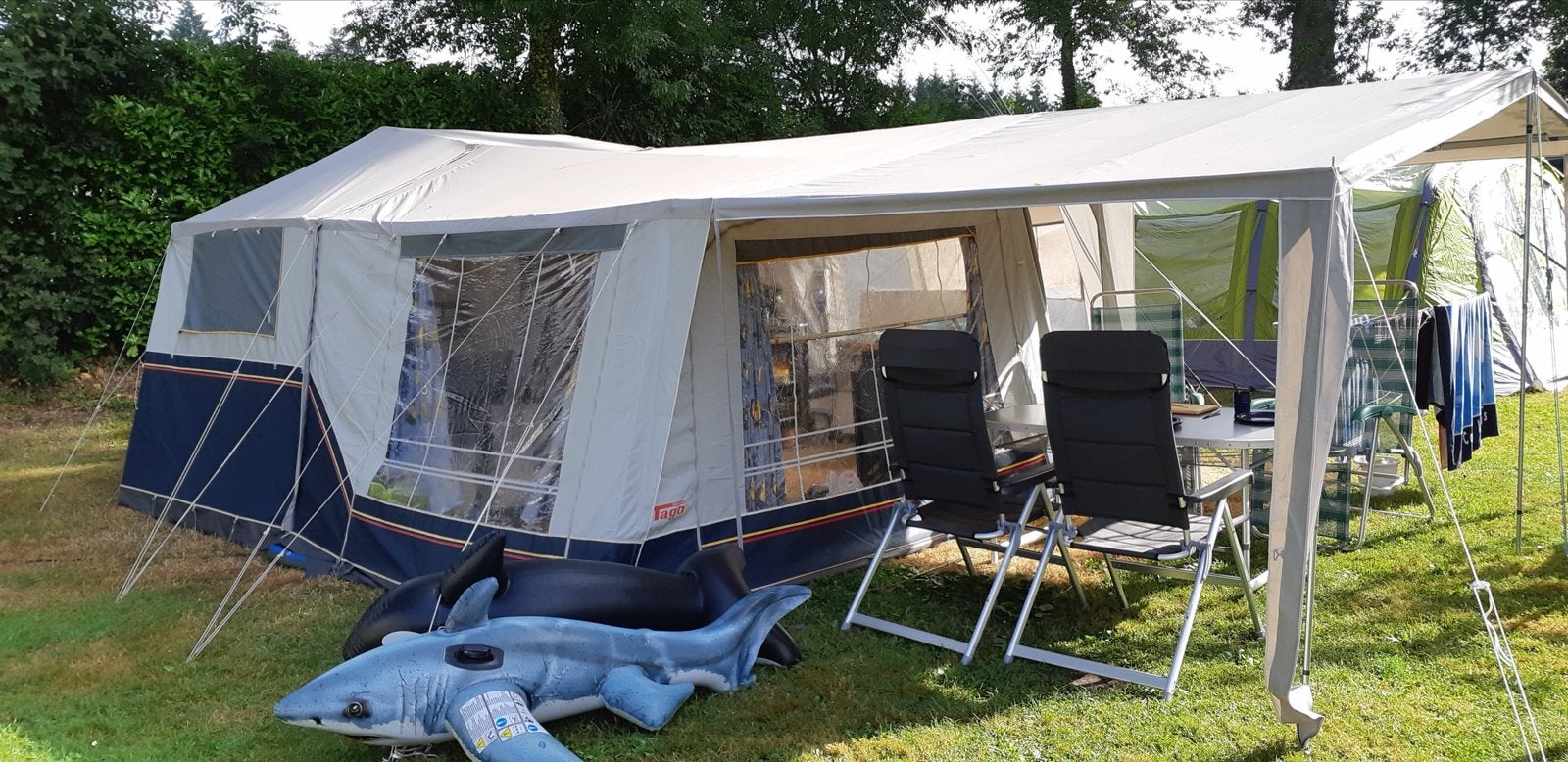 Gerjak Tago vouwwagen, Blauw, Aanwezig, Tot en met 4, Ophalen