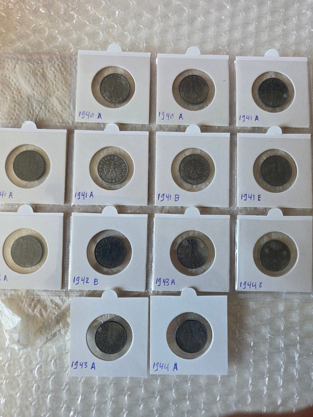 10 reichs pfennig ww2 --13 stuks, Verzenden, Buitenland, Munten