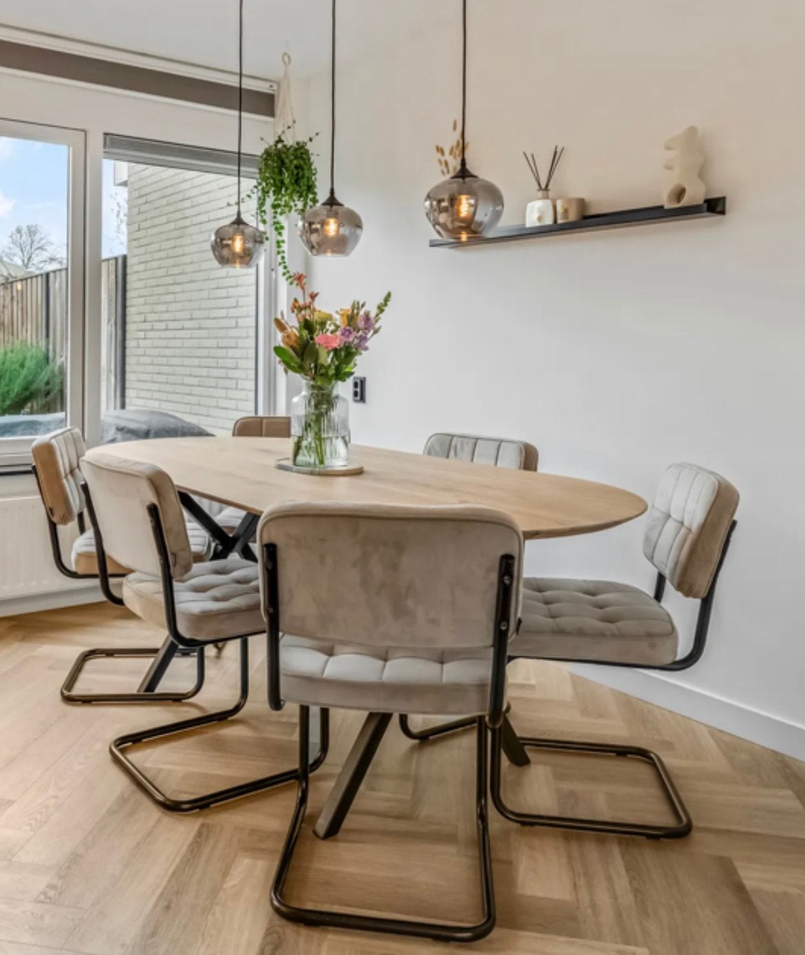 Kick Collection velvet eetkamerstoelen, Ophalen, Overige kleuren, Velvet, Zo goed als nieuw