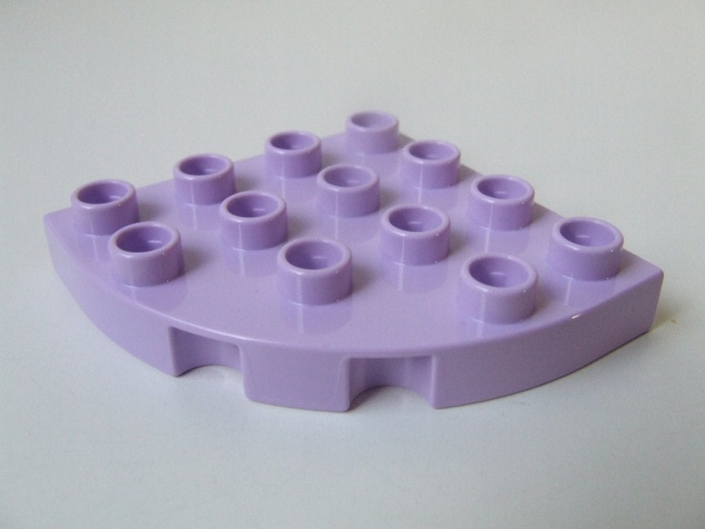 Lavendelkleurige Duplo plaat met ronde hoeken 4 x 4, Ophalen of Verzenden, Zo goed als nieuw, Duplo