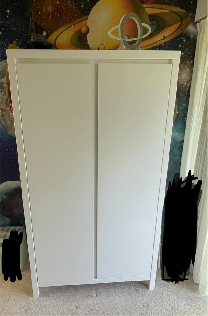 Complete Bopita babykamer set: kast, ledikant, commode, plan, Ophalen, Gebruikt, Jongetje of Meisje