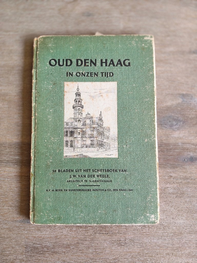 5087 oud den haag in onzen tijd - 30 bladen schetsboek 1941, Antiek en Kunst, Verzenden