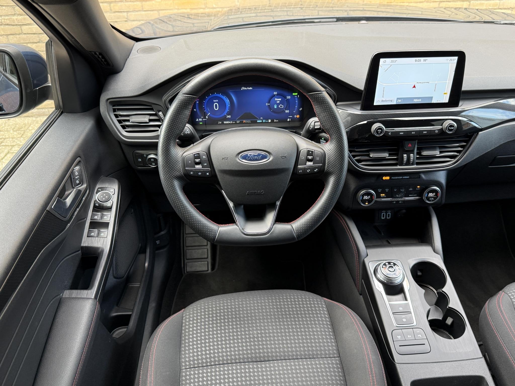 Ford Kuga 2.5 PHEV ST-Line 225pk | Navigatie | Apple CarPlay, Auto's, Gebruikt, Euro 6, 4 cilinders, Blauw