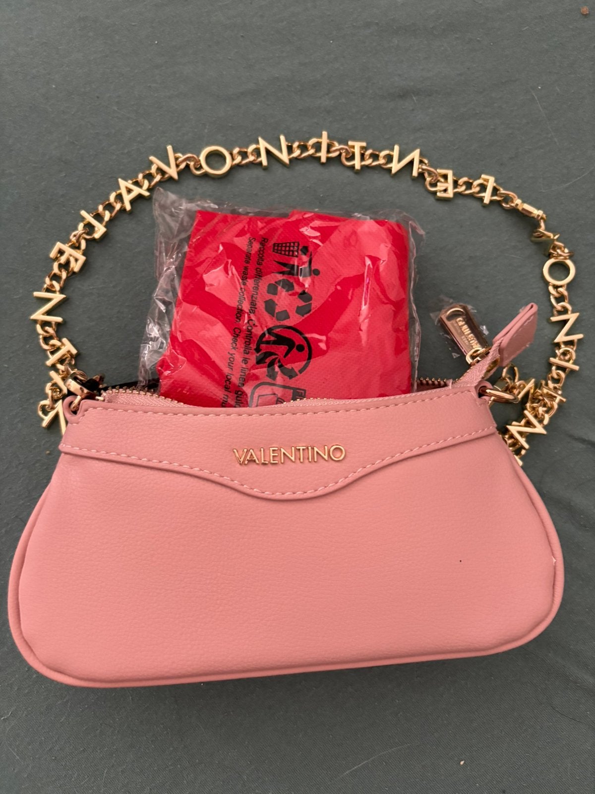 Valentino Roze Schoudertasje met Gouden Ketting, Ophalen of Verzenden, Nieuw, Roze, Schoudertasje
