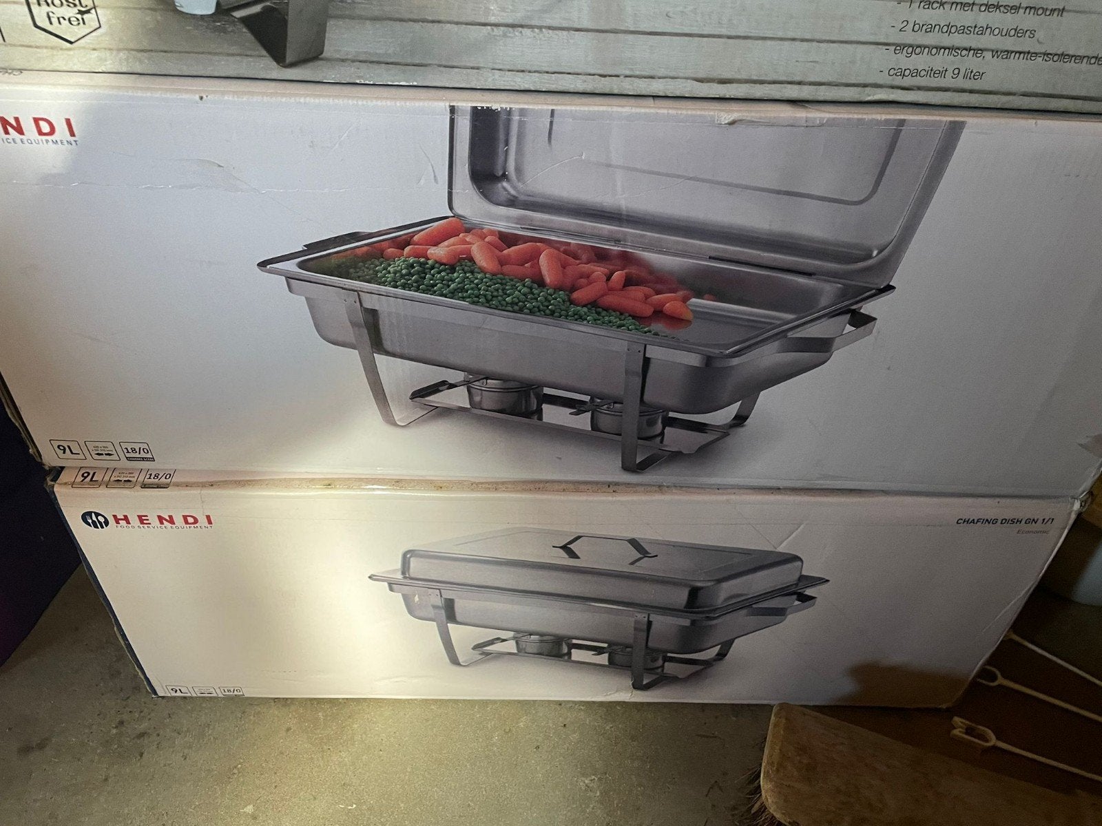 Buffet materialen, Ophalen