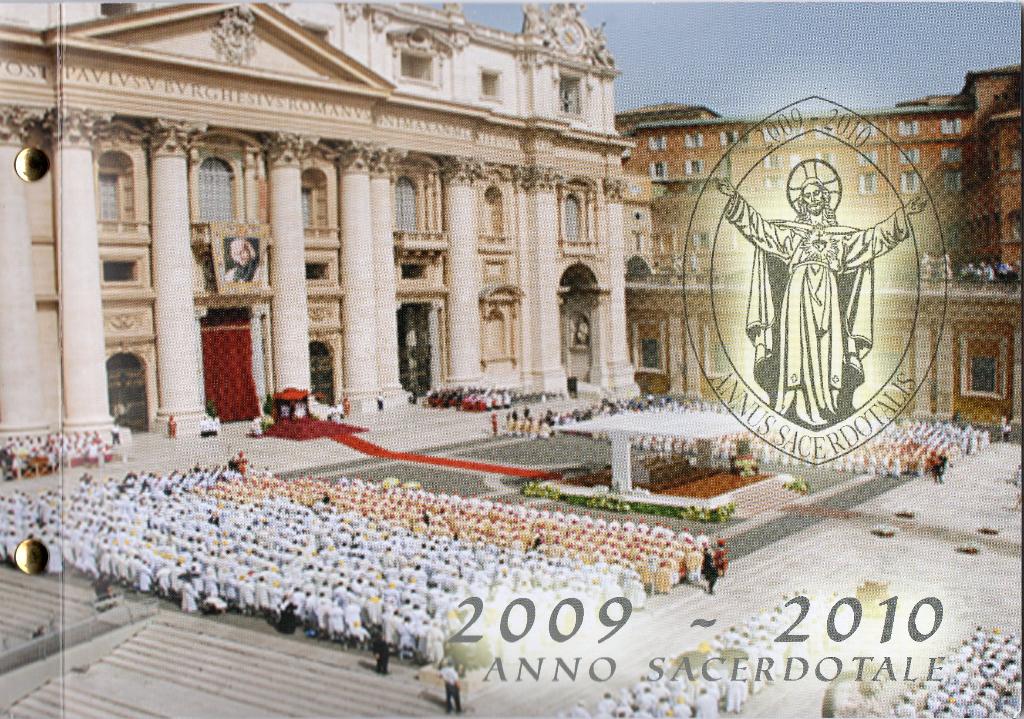 2 Euro Vaticaan 2010 + Postzegels 1,50 en 1,40 - Numisbrief, Verzenden, Vaticaanstad, 2 euro, Losse munt