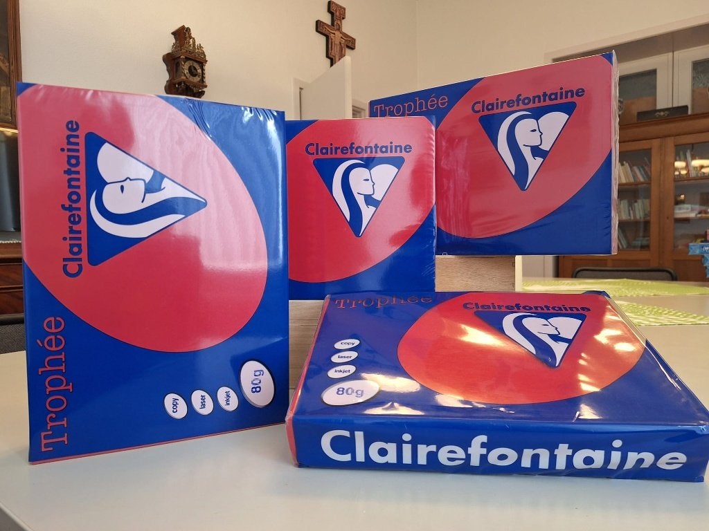 Claire fontaine kersenrood papier 80 gr. of 120 gr., Ophalen of Verzenden, Nieuw, Overige thema's, Overige typen