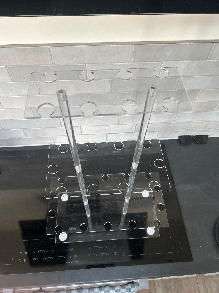 Champagne toren 32, Ophalen, Minder dan 50 cm, Zo goed als nieuw, Minder dan 25 cm