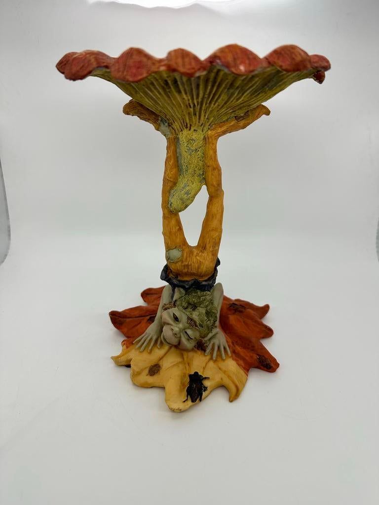 Pixies paddenstoel met elfje - Fantasy decoratie, Ophalen of Verzenden, Gebruikt, Fantasy