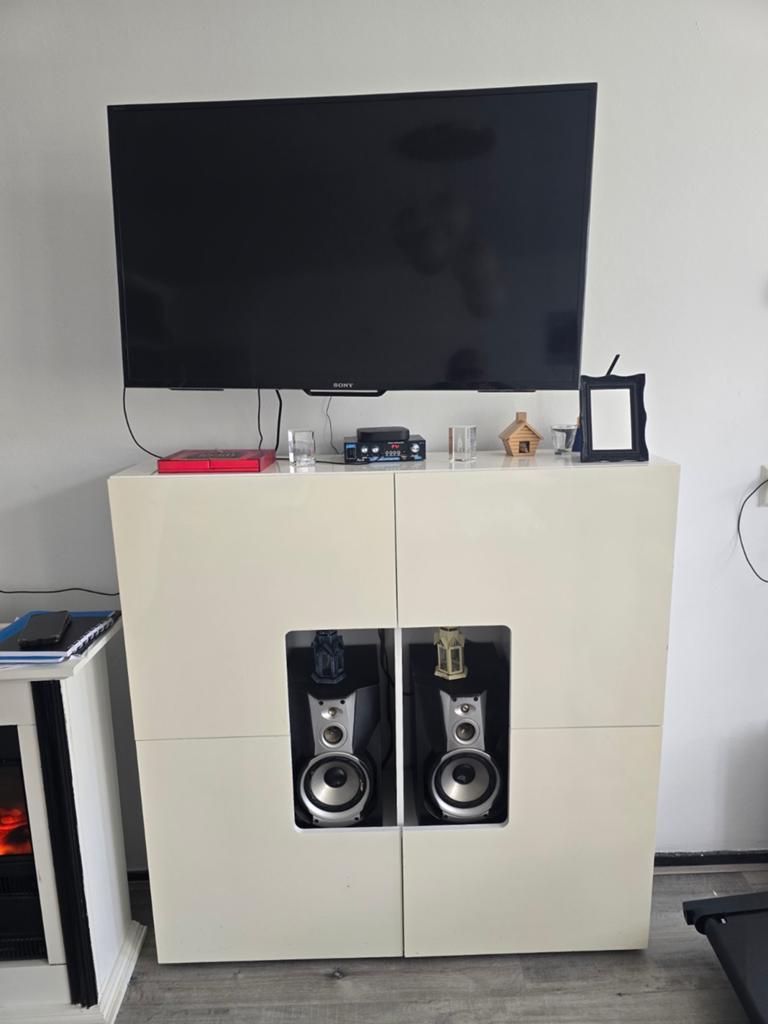 Complete entertainment set: TV, speakers, amp, cabinet, fire, Audio, Tv en Foto, Ophalen of Verzenden