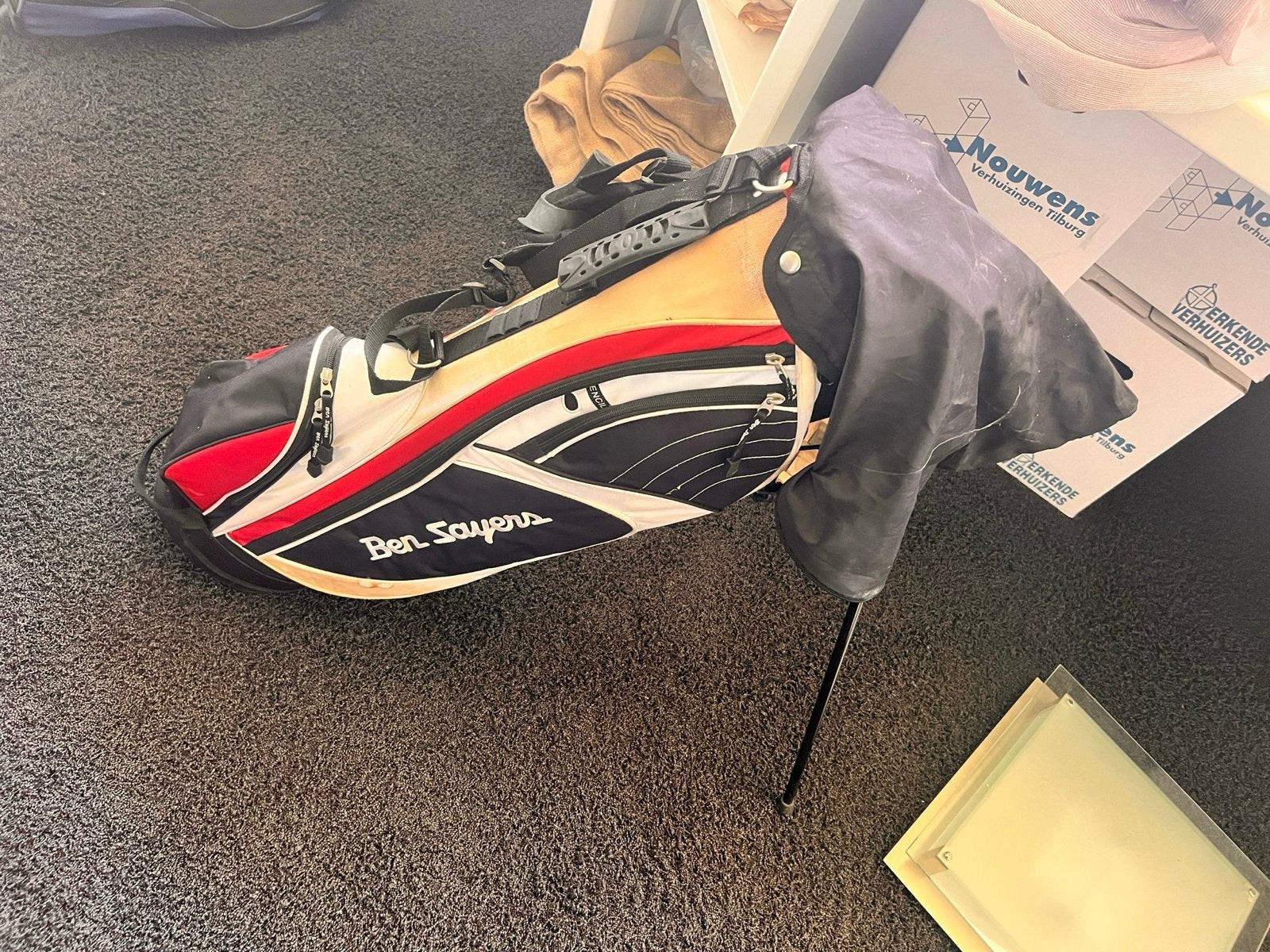 Ben Sayers Golf Loop-/Draagtas - Zwart/Rood/Wit, Ophalen of Verzenden, Gebruikt, Tas, Overige merken