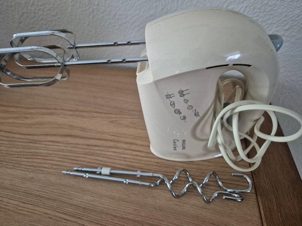 Handmixer Philips, Witgoed en Apparatuur, Minder dan 1 liter, Ophalen of Verzenden, Gebruikt, 3 snelheden of meer