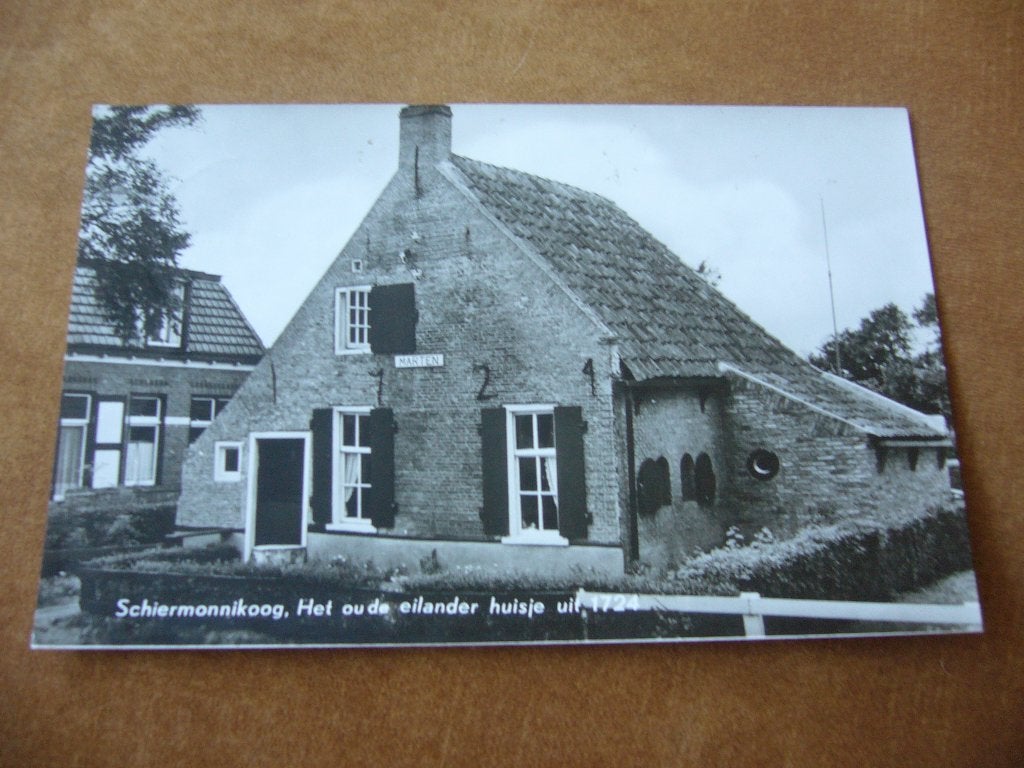 SCHIERMONNIKOOG  =  HET OUDE EILANDER HUISJE UIT 1724, Verzenden, 1960 tot 1980, Gelopen, Zuid-Holland
