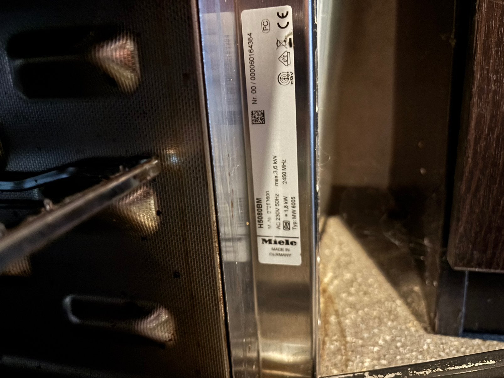 Miele combi oven H5080BM, 45 tot 50 cm, Gebruikt, 60 cm of meer, Ophalen of Verzenden