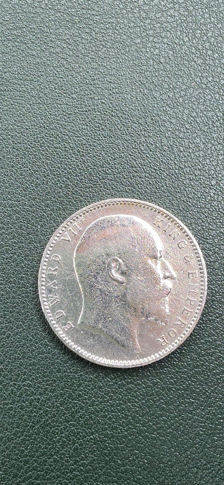 1 Rupee Zilver British India Edward VII 1904, Ophalen of Verzenden, Zuid-Azië, Losse munt, Zilver