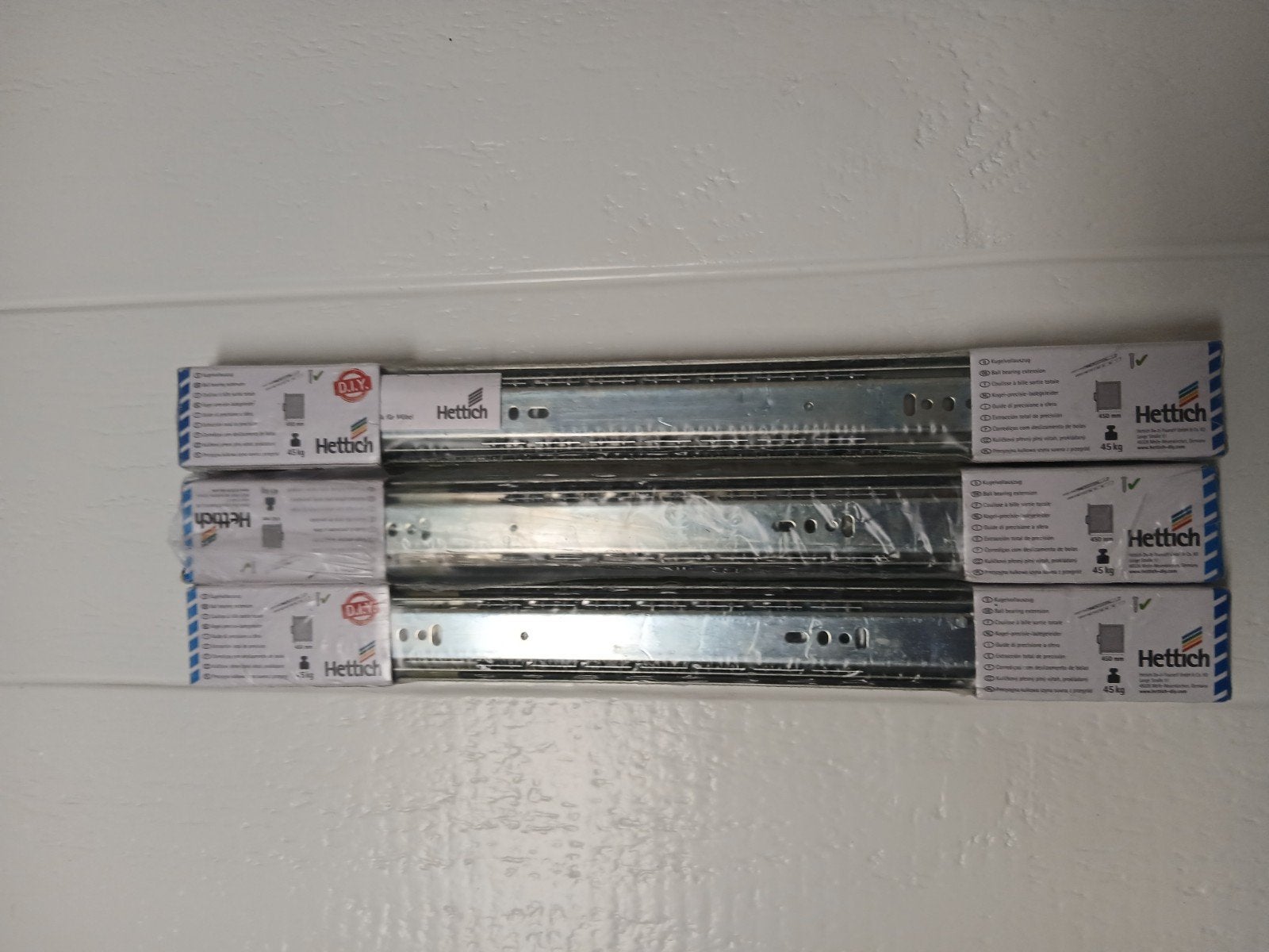 Hettich Ladegeleiders 450 mm - Nieuw in verpakking, Ophalen of Verzenden, Nieuw, 250 mm of meer, Overige typen