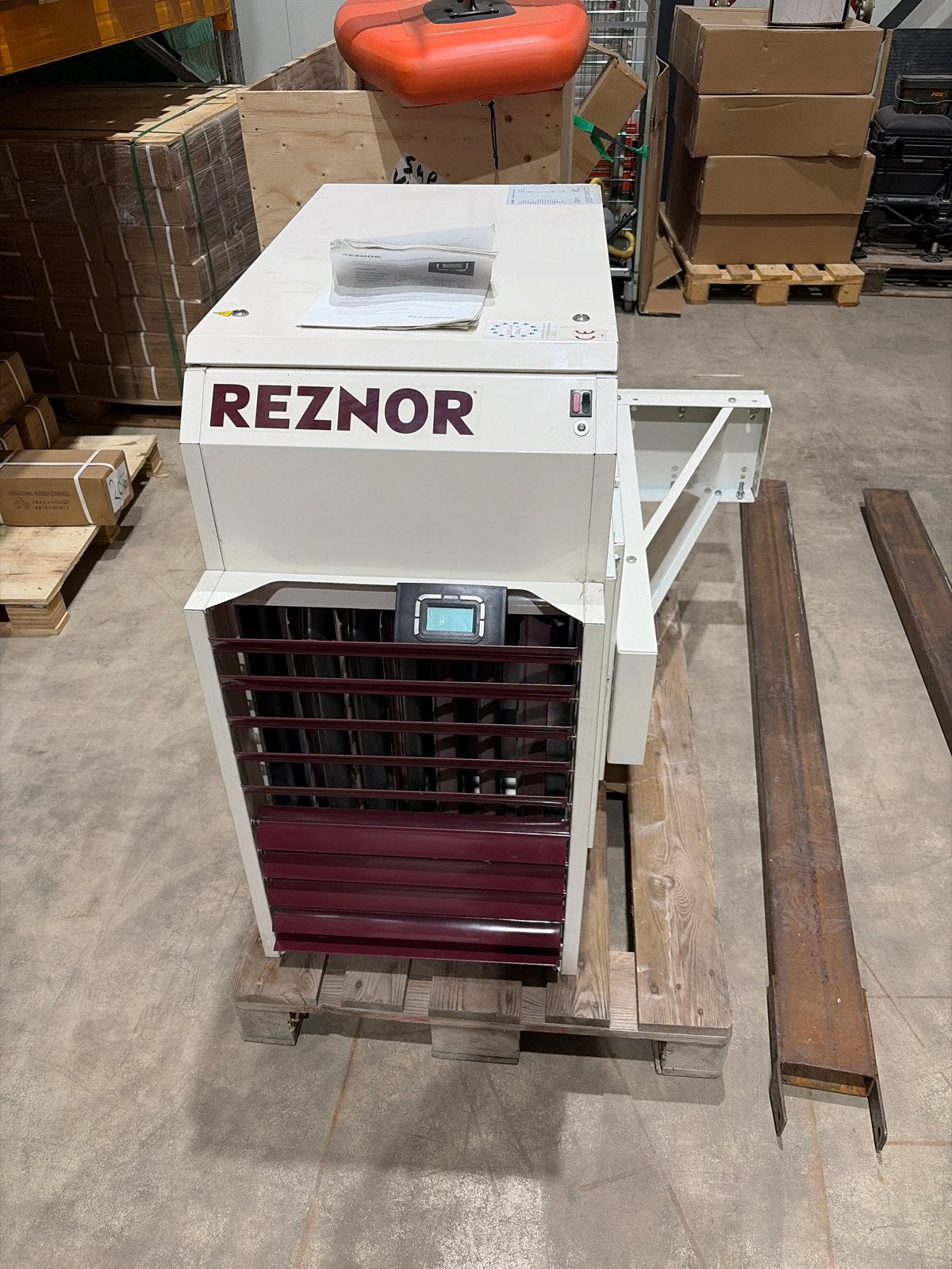 Reznor gasgestookte luchtverwarmer - Zo goed als nieuw, Doe-het-zelf en Verbouw, Verwarming en Radiatoren, Ophalen, Kachel, Zo goed als nieuw