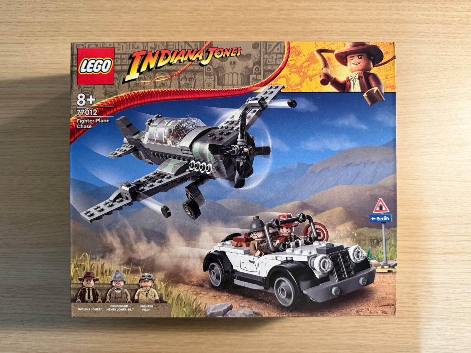 Lego 77012, Indiana Jones Vliegtuig achtervolging, nieuw, Lego, Ophalen of Verzenden, Zo goed als nieuw, Complete set