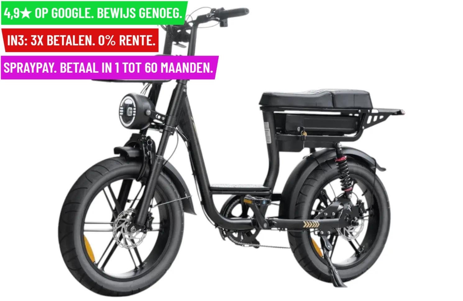 Foto 2 van QM V20 Comfort - Black - electric fatbike