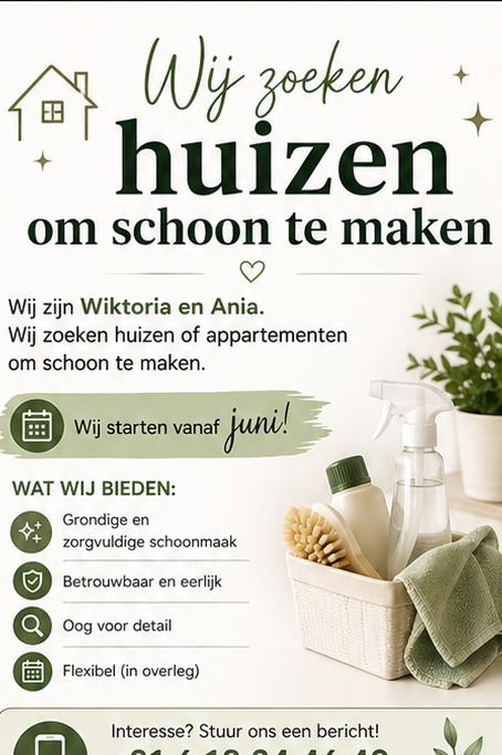Huis schoonmaken Ammerzoden, Ophalen of Verzenden, Winkel, Super of Benzinepomp, Zegels, Bonnen of Punten