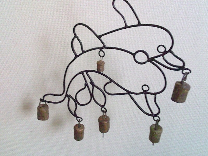 Metalen dolfijnen windgong bellen hanger met dolfijnen, Ophalen of Verzenden