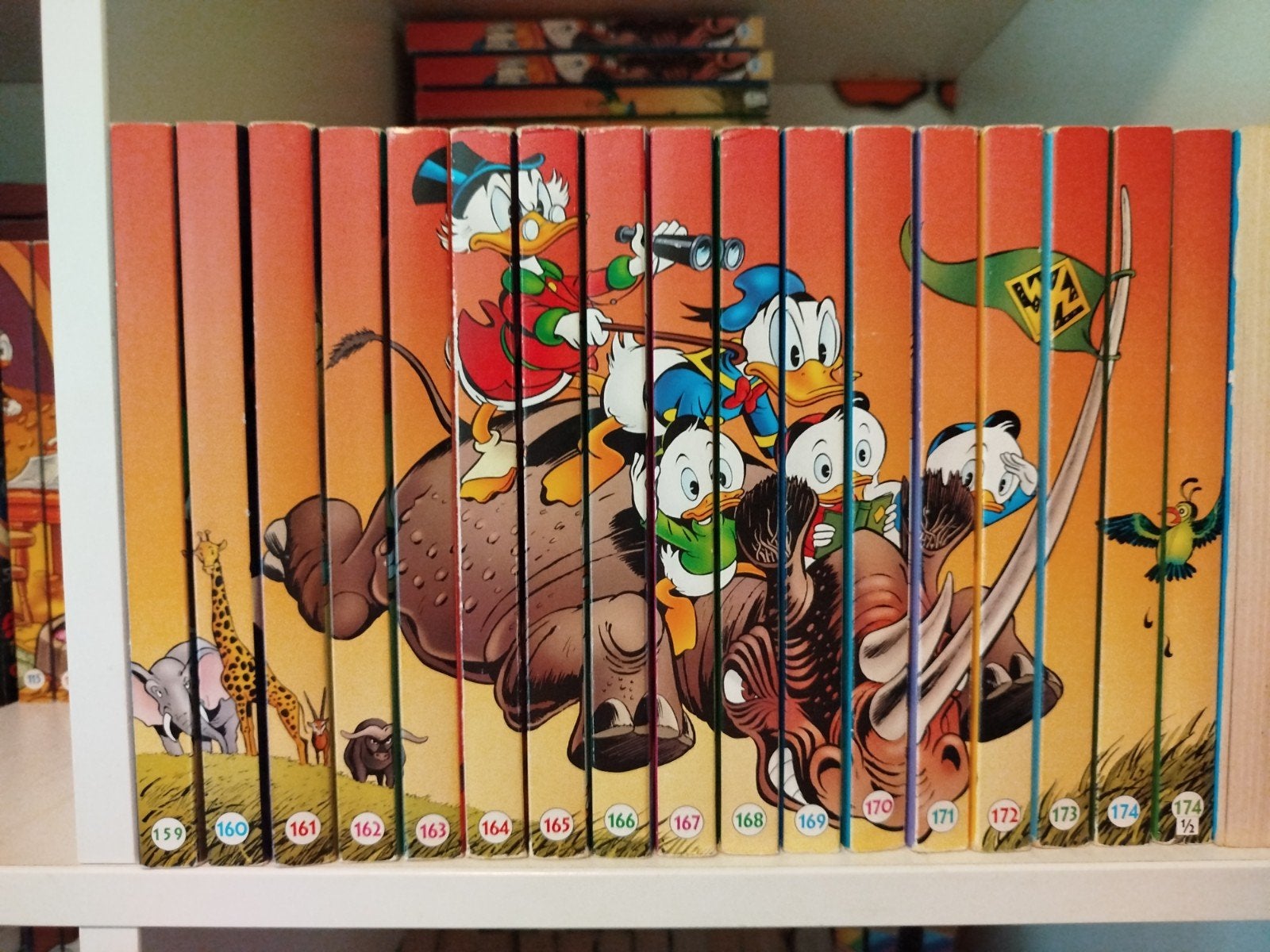 Complete jaargang Donald Duck pockets 159 tot 174,5 (17 st), Europa, Ophalen of Verzenden, Zo goed als nieuw, Meerdere comics